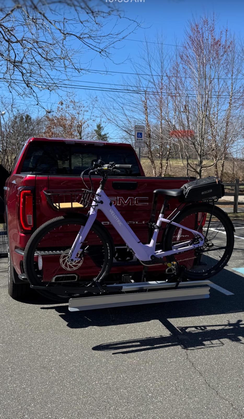 Young Hitch Mount Single Bike Rack with Ramp, 100 lbs Capacity customer photo 1
