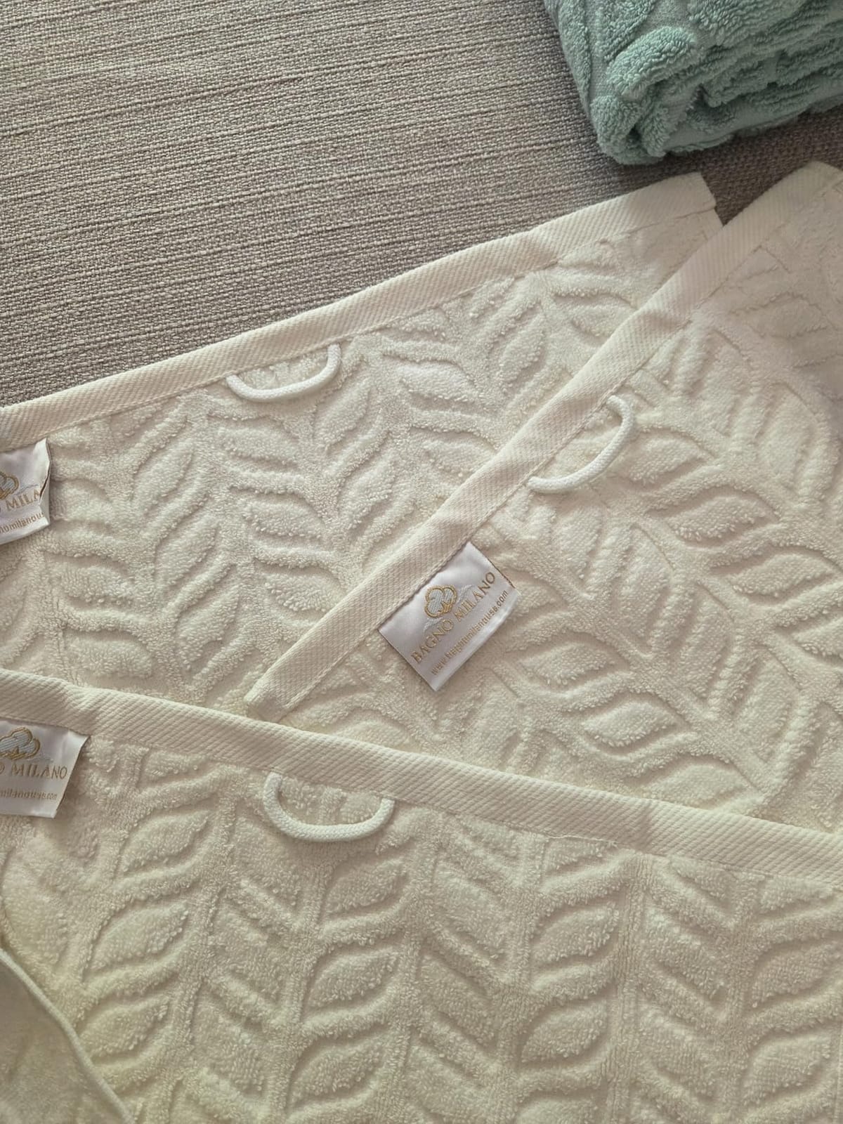 BAGNO MILANO Turkish Cotton Hand & Bath Towels - Plush, Ultra Absorbent Set (Cream, 6 pcs Towel Set) customer photo 1