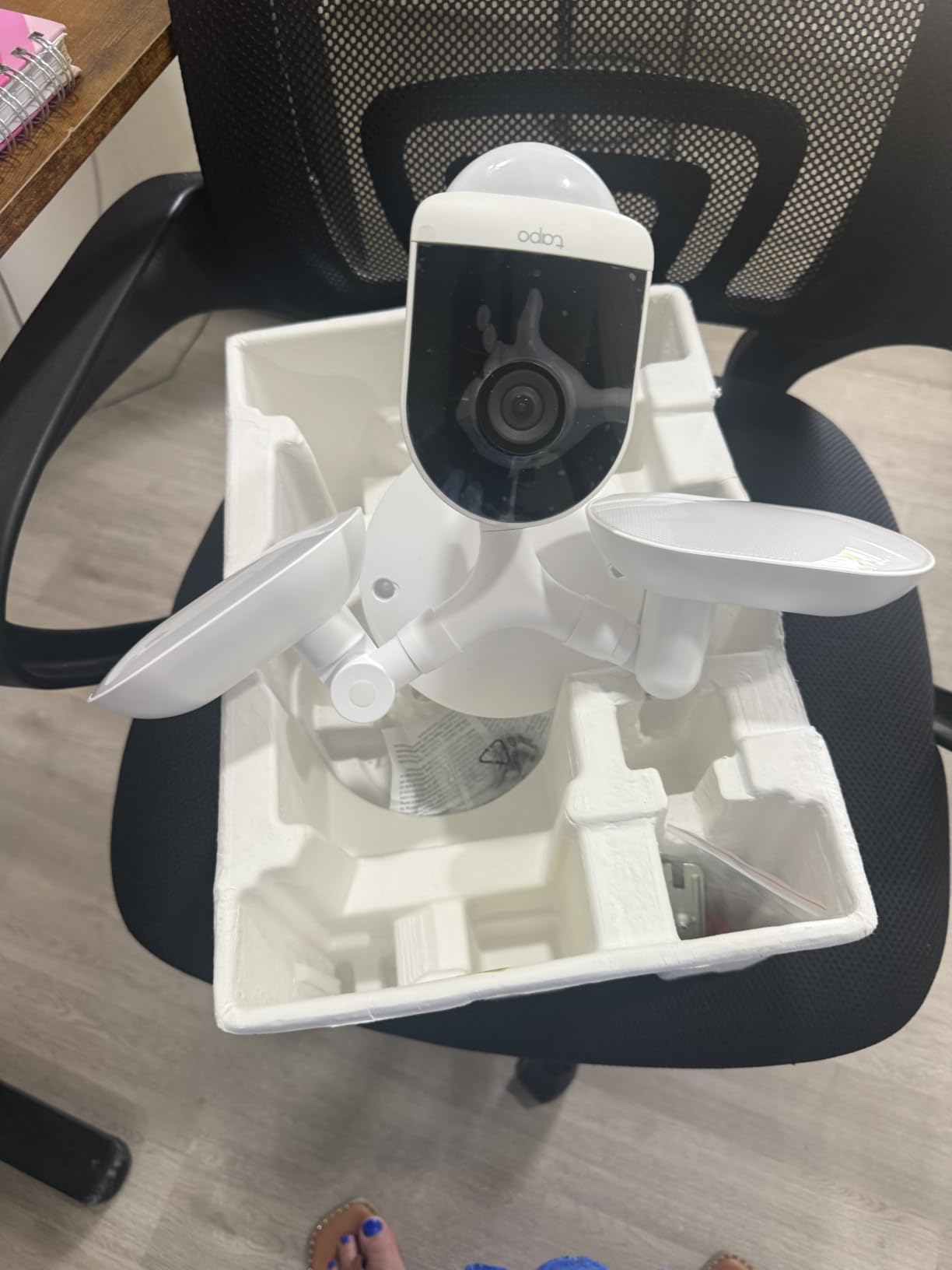 Tapo 2K+ Outdoor Wired Floodlight Security Camera, C720, 2800LM customer photo 1