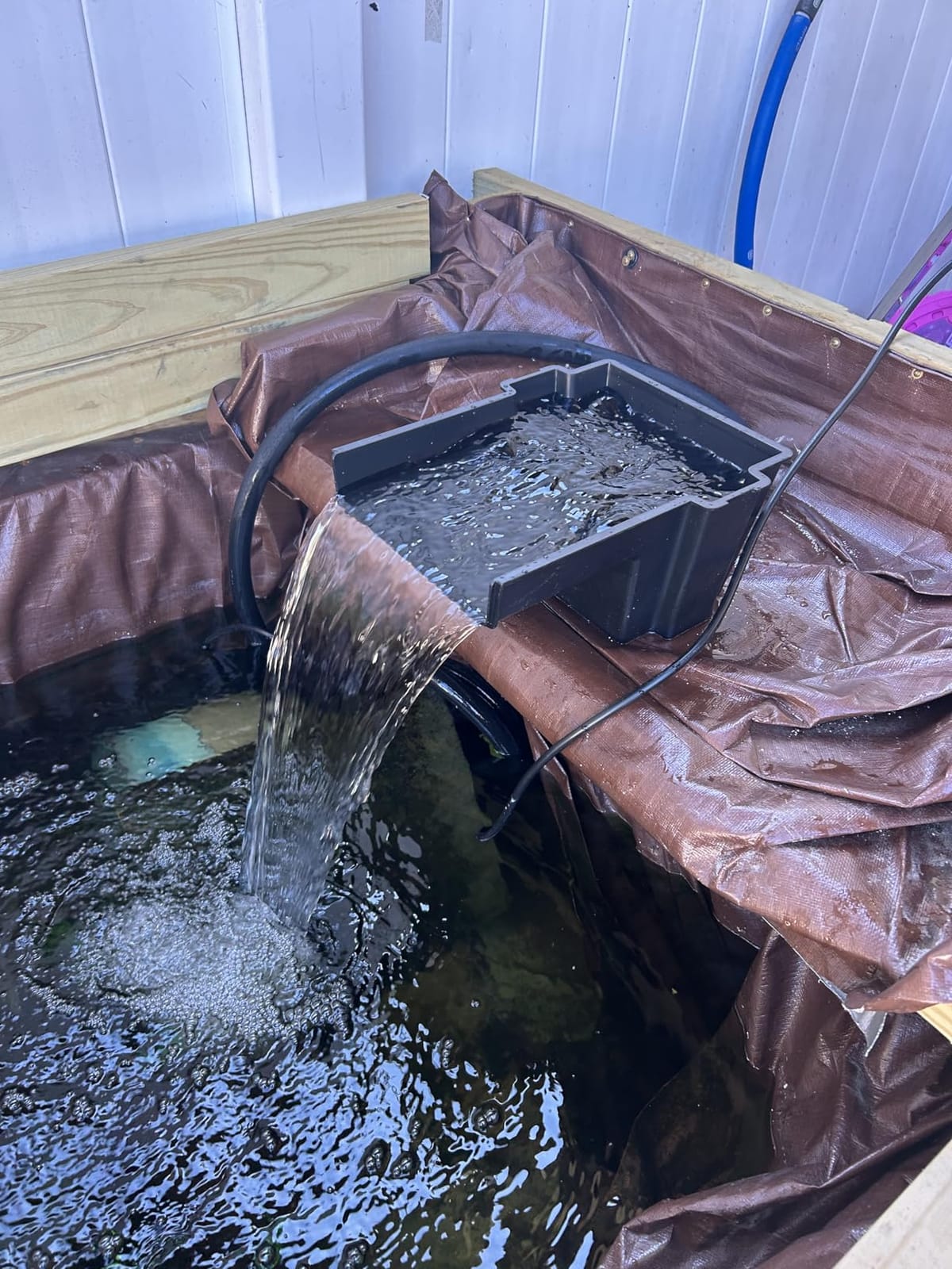 Pond boss Waterfall Spillway, 8 inch Wide Weir, Waterfall Box, Smooth Flow, Durable Construction, Easy to Install, Great for Waterfalls, Pondless Water Features and Streams customer photo 2