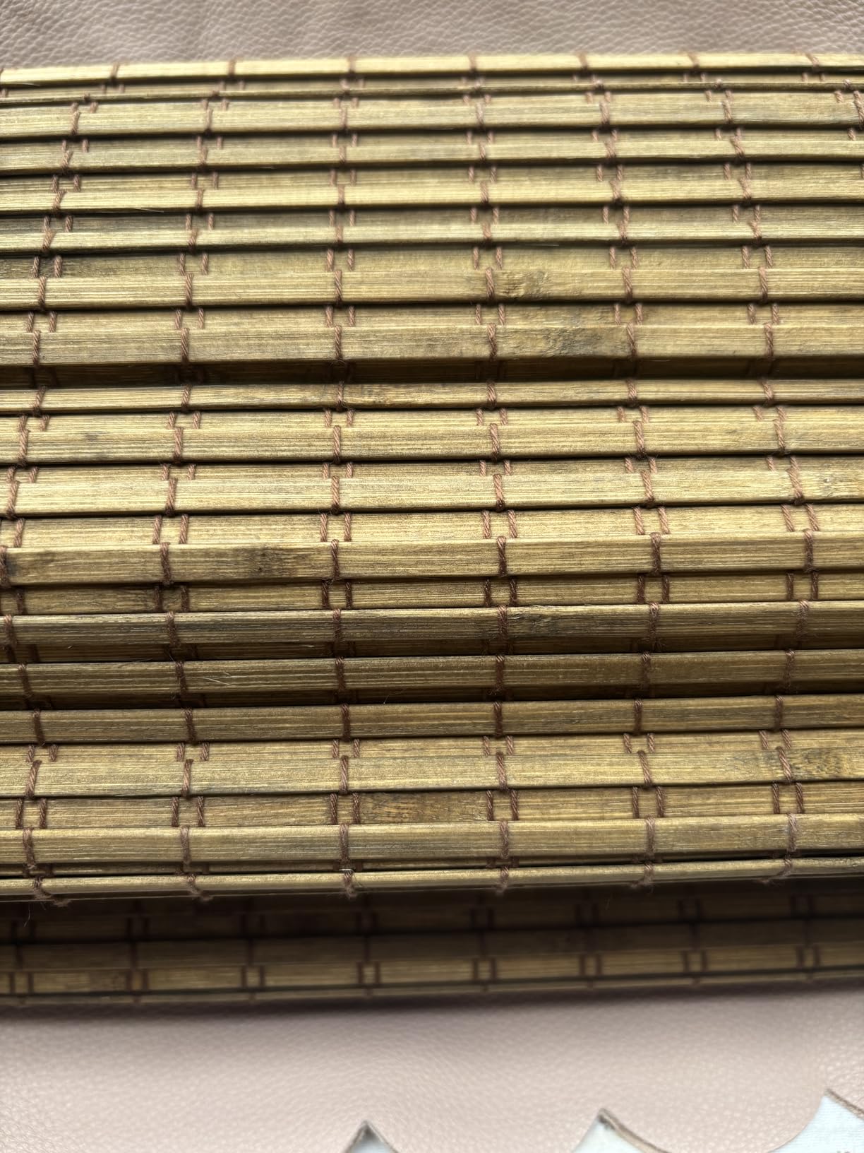 LazBlinds Cordless Bamboo Roman Shades, 35x64, Highfield Teak customer photo 1