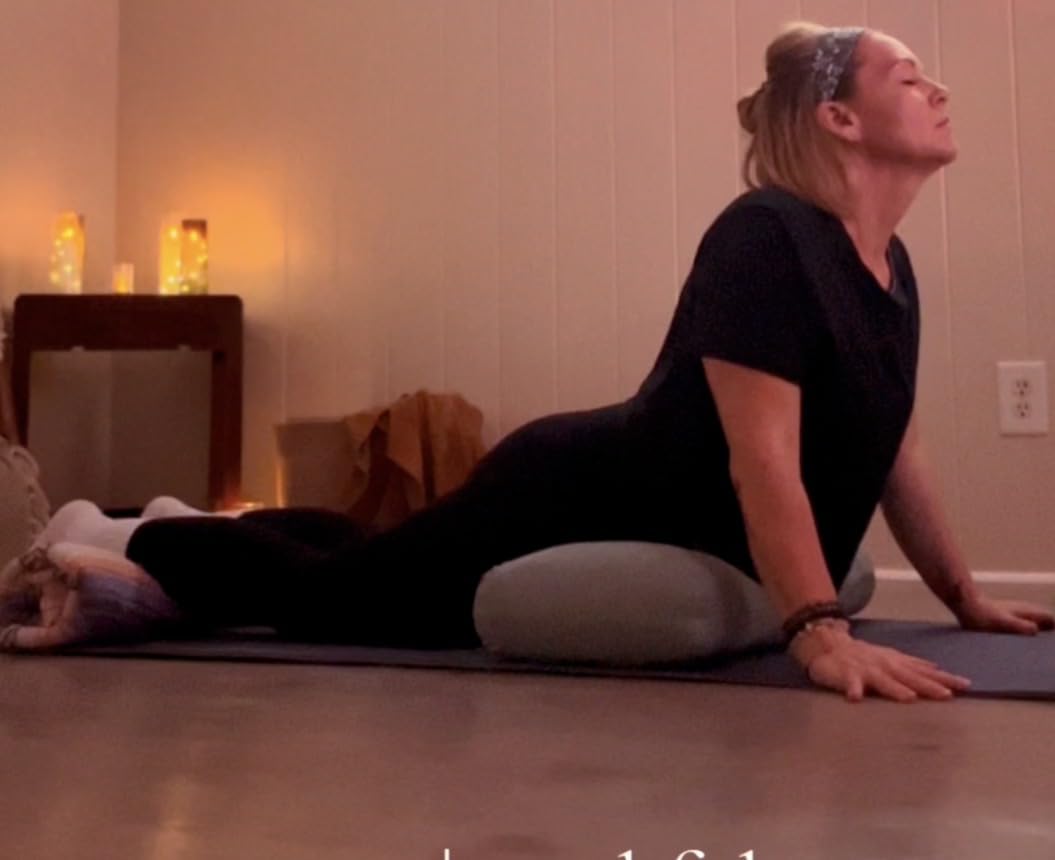 Gaiam Yoga Bolster Pillow, Supportive Cushion for Restorative Yoga customer photo 1