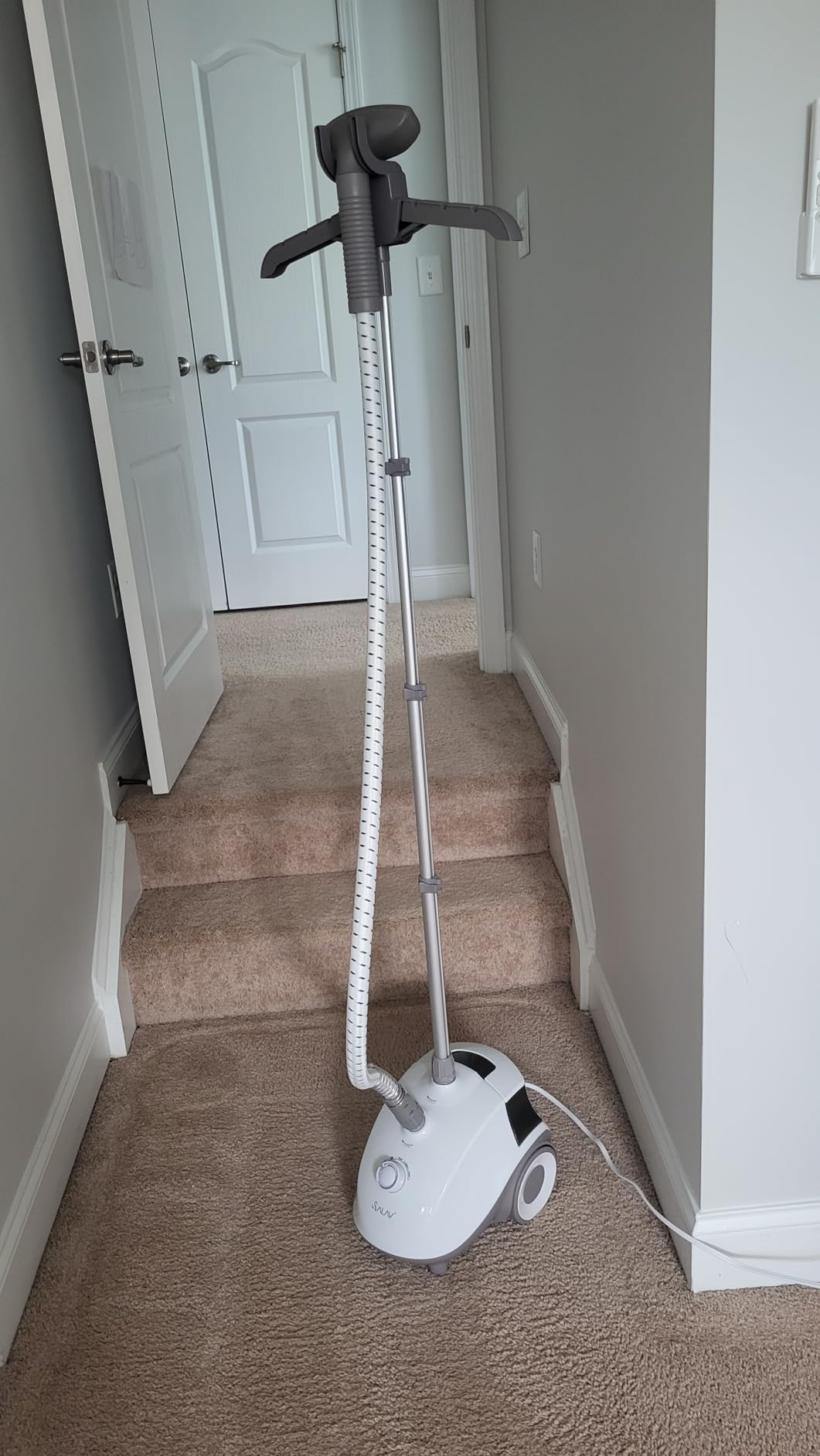 SALAV Standing Garment Steamer w/ 4 Steam Settings, 2pc Descaler Packets customer photo 2