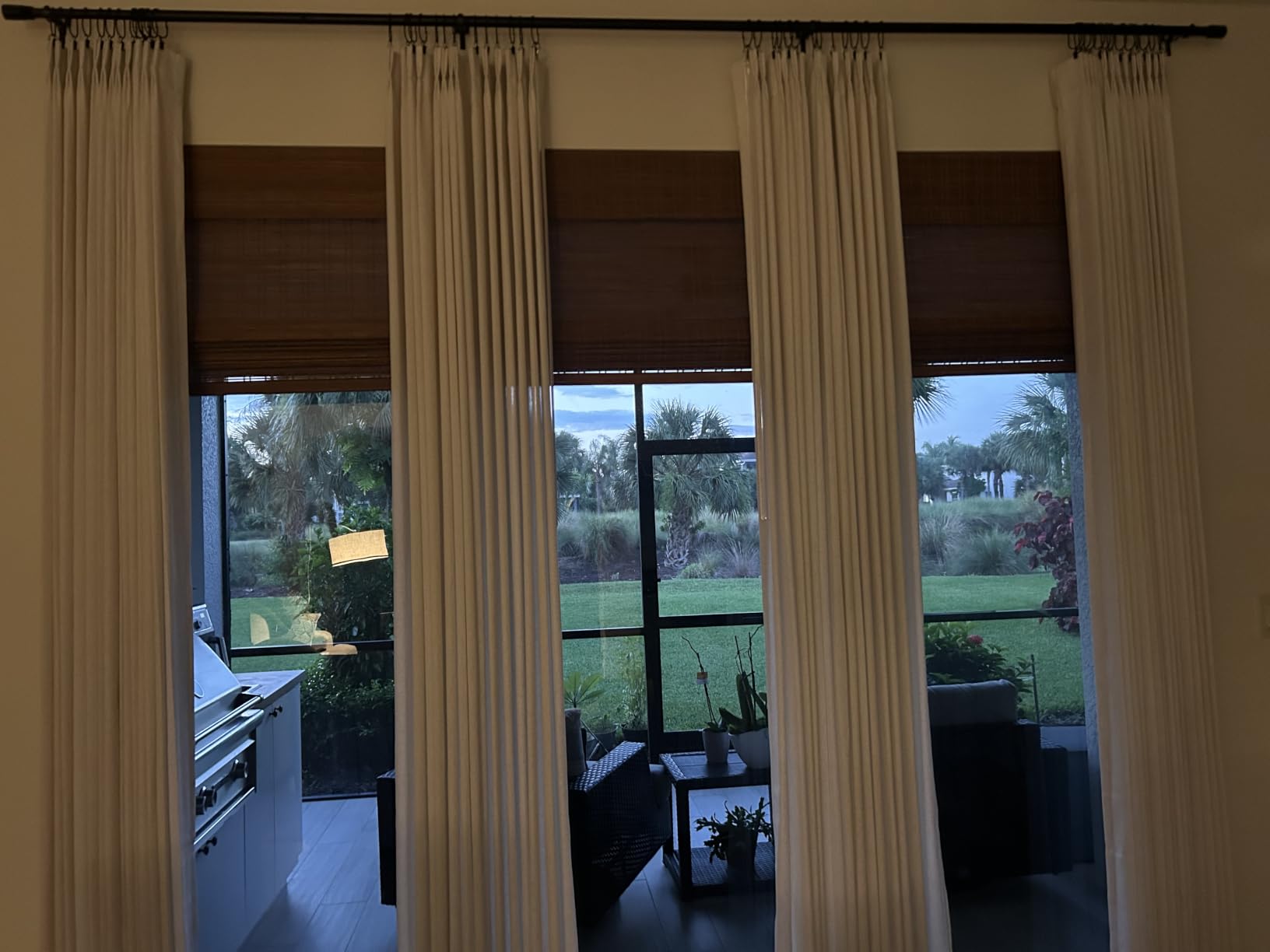 Calyx Interiors Bamboo Roman Shades w Valance 29