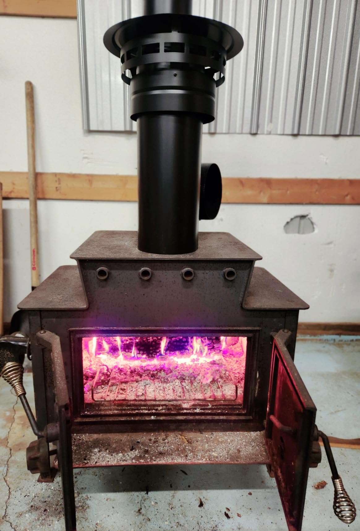 Good GAIN Fireplace Grate 30in Heavy Duty w/Ember Retainer,Fire Log Holder customer photo 2