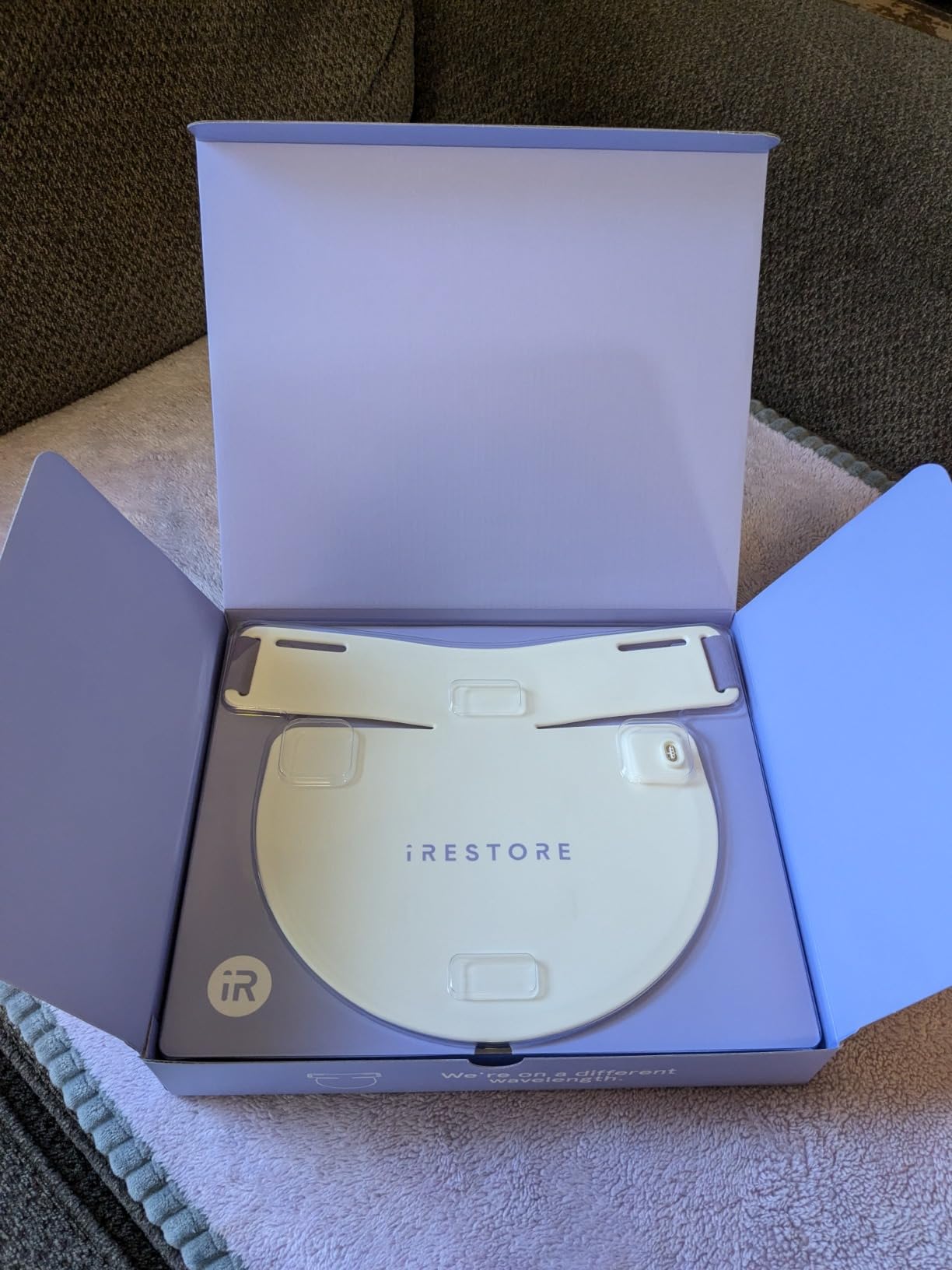 iRestore Illumina LED Neck & Chest Anti Aging Mask – for Smoother, Firmer and Glowing Skin at Home – Red and Infrared Light Therapy for Neck – Red Light Skincare Device with 230 LEDs (White) customer photo 2