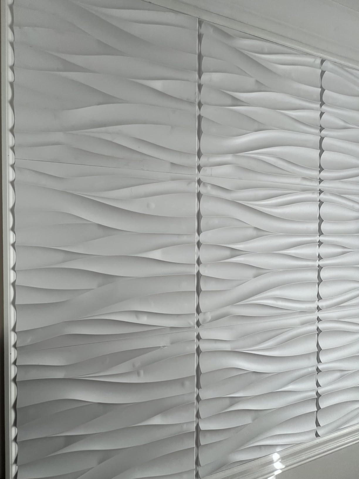 STICKGOO Wave 3D Wall Panels, Natural Oak, 19.7''x19.7'' customer photo 1
