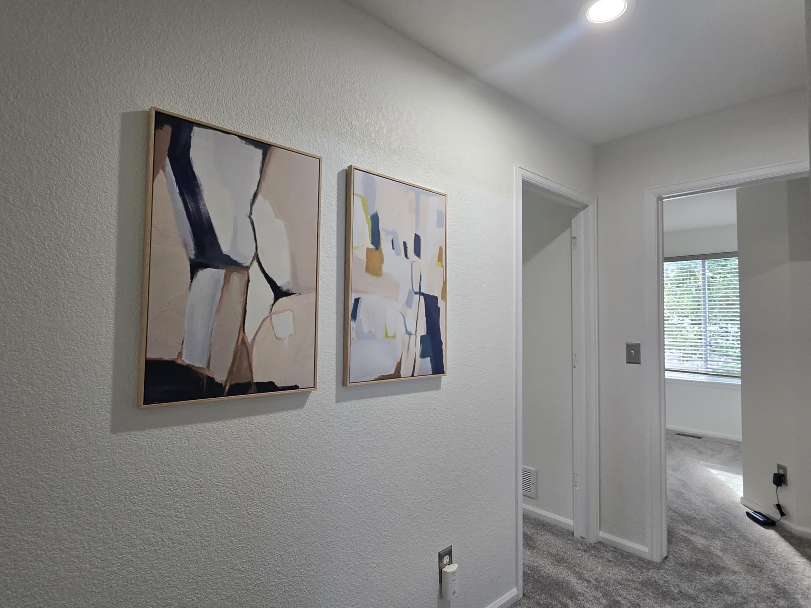 Large Framed Colorful Abstract Wall Art for Living Room Set of 2, 24x36 In customer photo 2