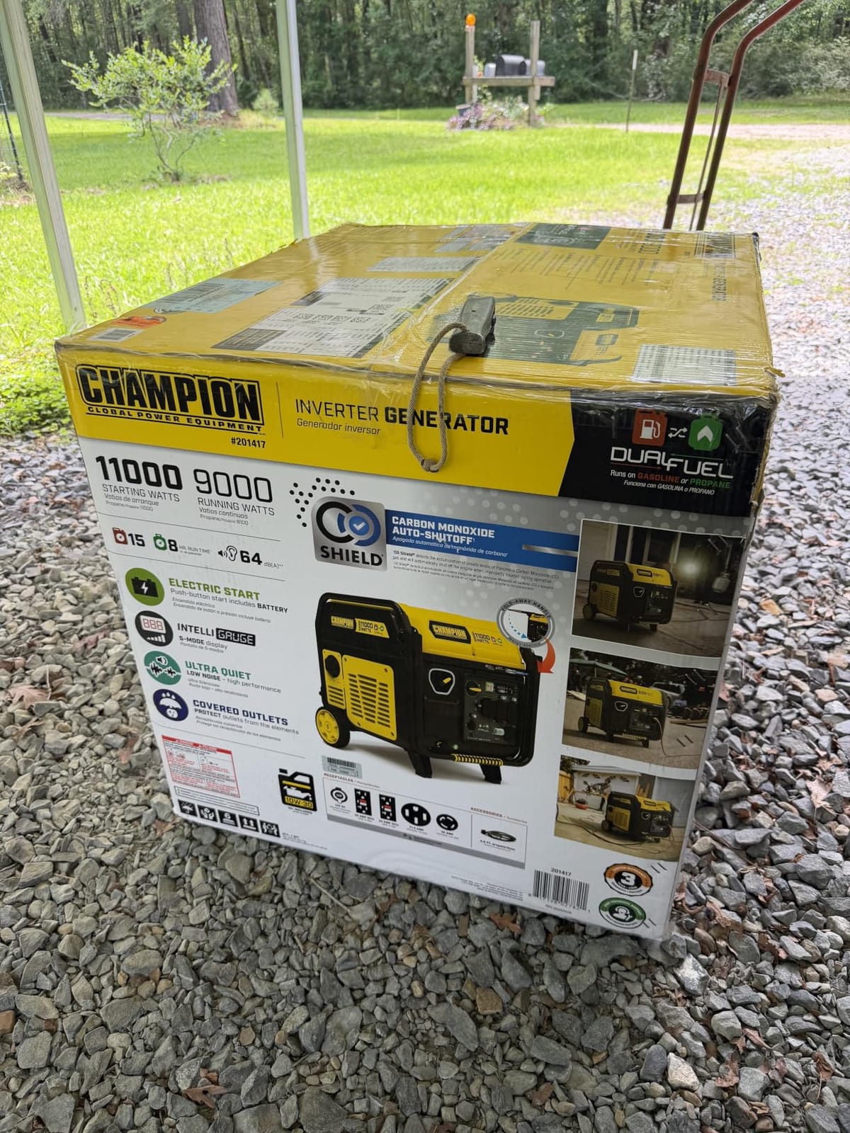 Champion 11,000-Watt Electric Start Dual Fuel Portable Inverter Generator customer photo 1