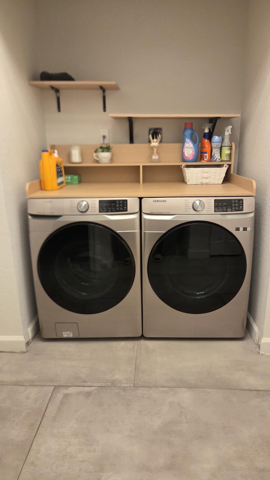 Piskyet Washer Dryer Countertop, 27.5