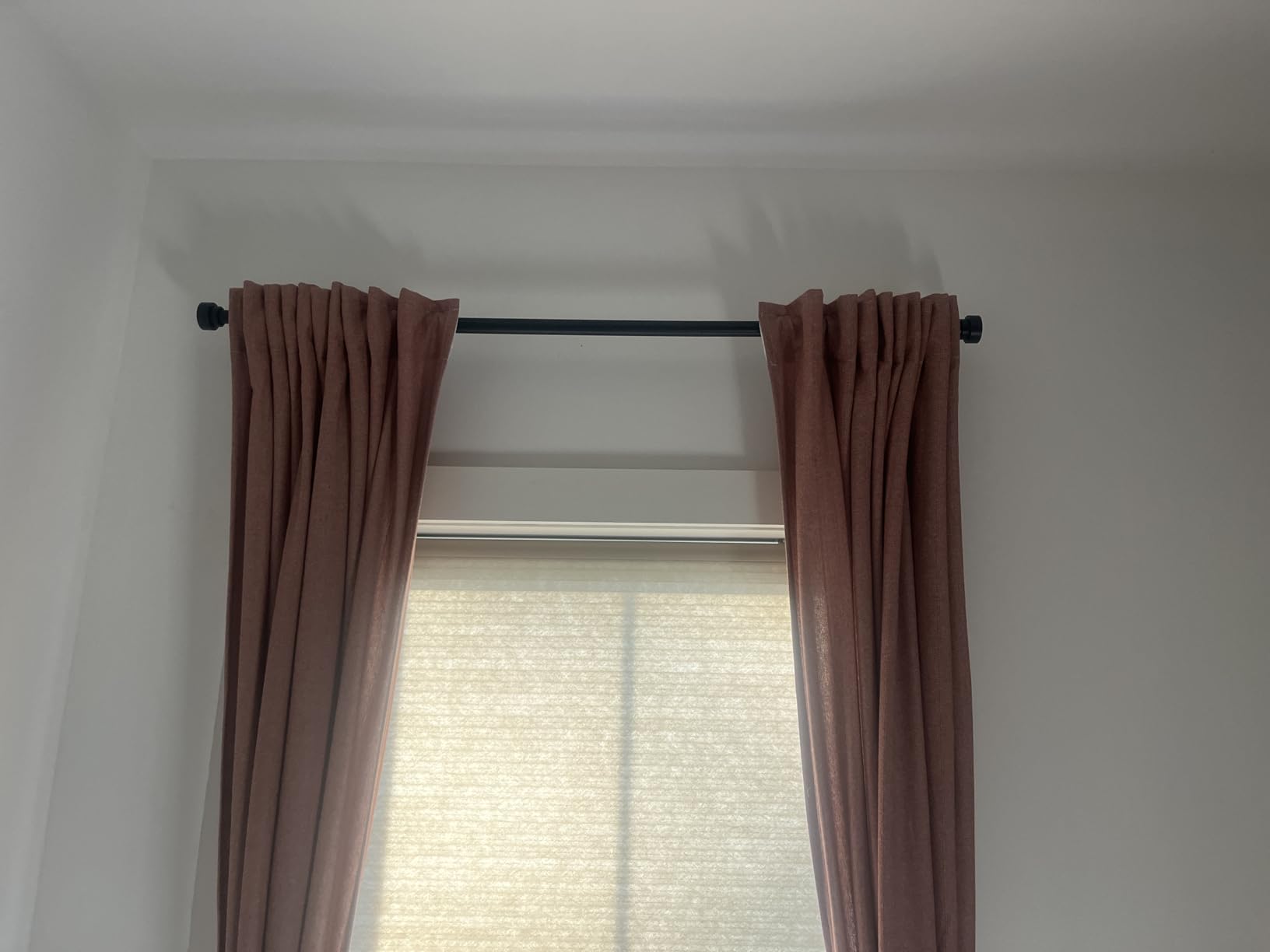 Extra Long Curtain Rods 120 to 170 Inch(10-14ft),1Inch Silver Adjustable Extra Long Curtain Rod,Heavy Duty Decorative Window Curtains Rod for Bedroom customer photo 2