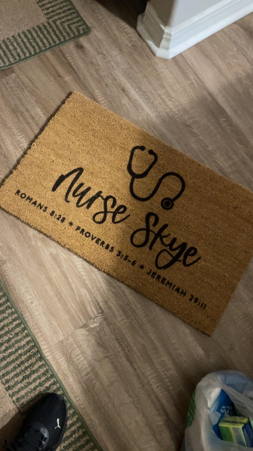 Personalized Door Mat - Create Your Own Family Doormat with 20 Icon - Welcome Doormat with Anti-Slip Backing, Door mat Indoor or Outdoor Entrance customer photo 1