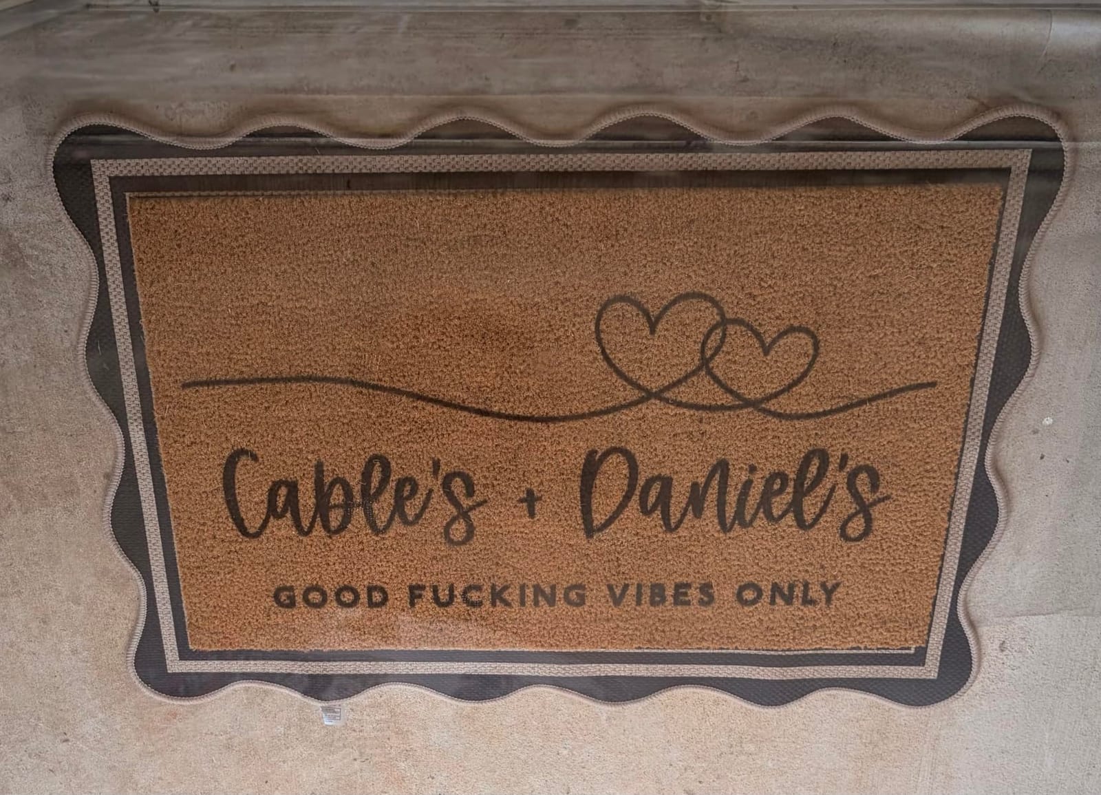 Personalized Door Mat - Create Your Own Family Doormat with 20 Icon - Welcome Doormat with Anti-Slip Backing, Door mat Indoor or Outdoor Entrance customer photo 2