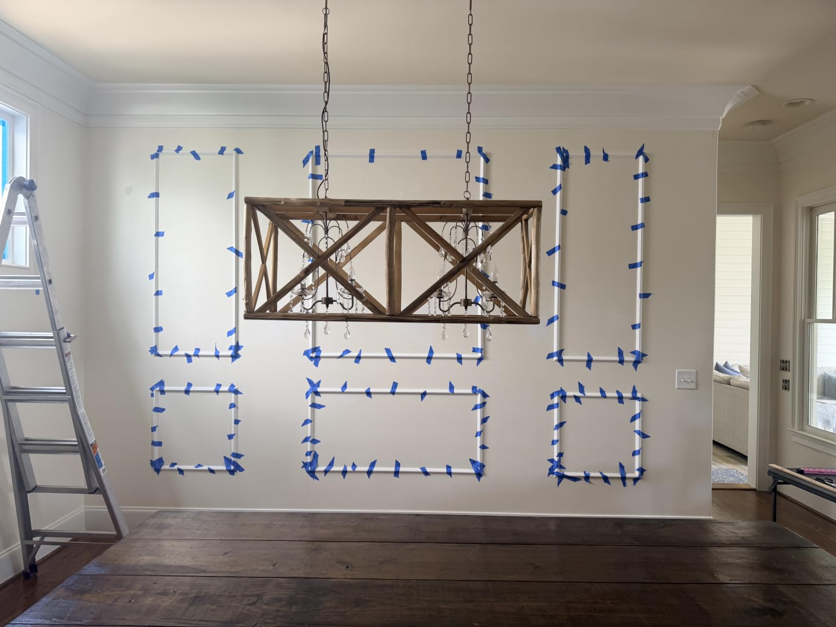 Art3d Pre-Cut Wall Molding Set, Ready-to-Assemble Panels, 3 Top 3 Bottom customer photo 2