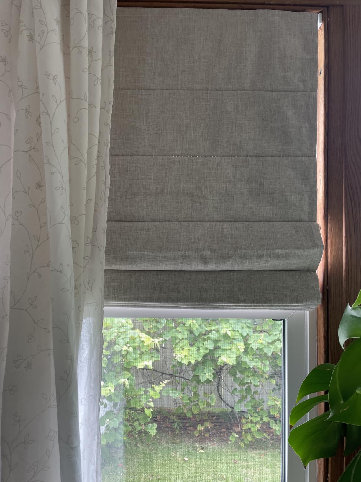 LazBlinds No Drill Cordless Roman Shades, 34'' W x 64'' H, Beige | Easy to Install, Light Blocking & Heat Insulating, Perfect for Bedrooms & Kids' Rooms customer photo 1