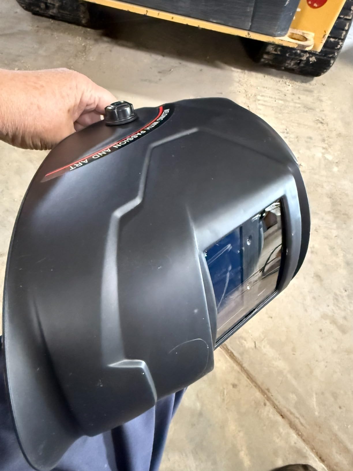 True Color Solar Powered Auto Darkening Welding Helmet, Wide Shade 4/9-13 for TIG MIG ARC Welder Mask Hood customer photo 1