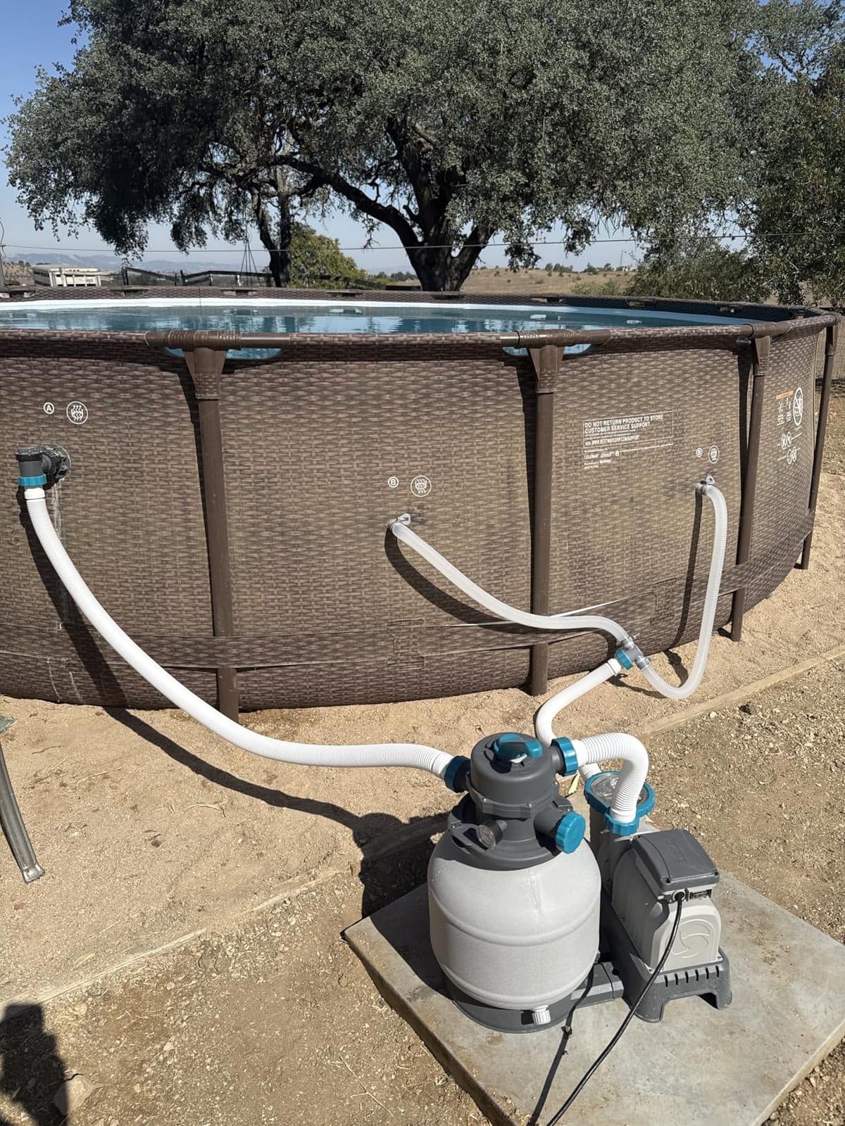 Bestway 2,200 GPH Above Ground Swimming Pool Sand Filter Pump customer photo 1