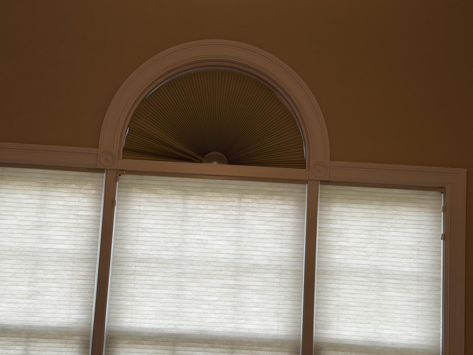 Arch Window Shade Blackout Cellular Shades Half Moon Circle No Drill Blinds customer photo 2