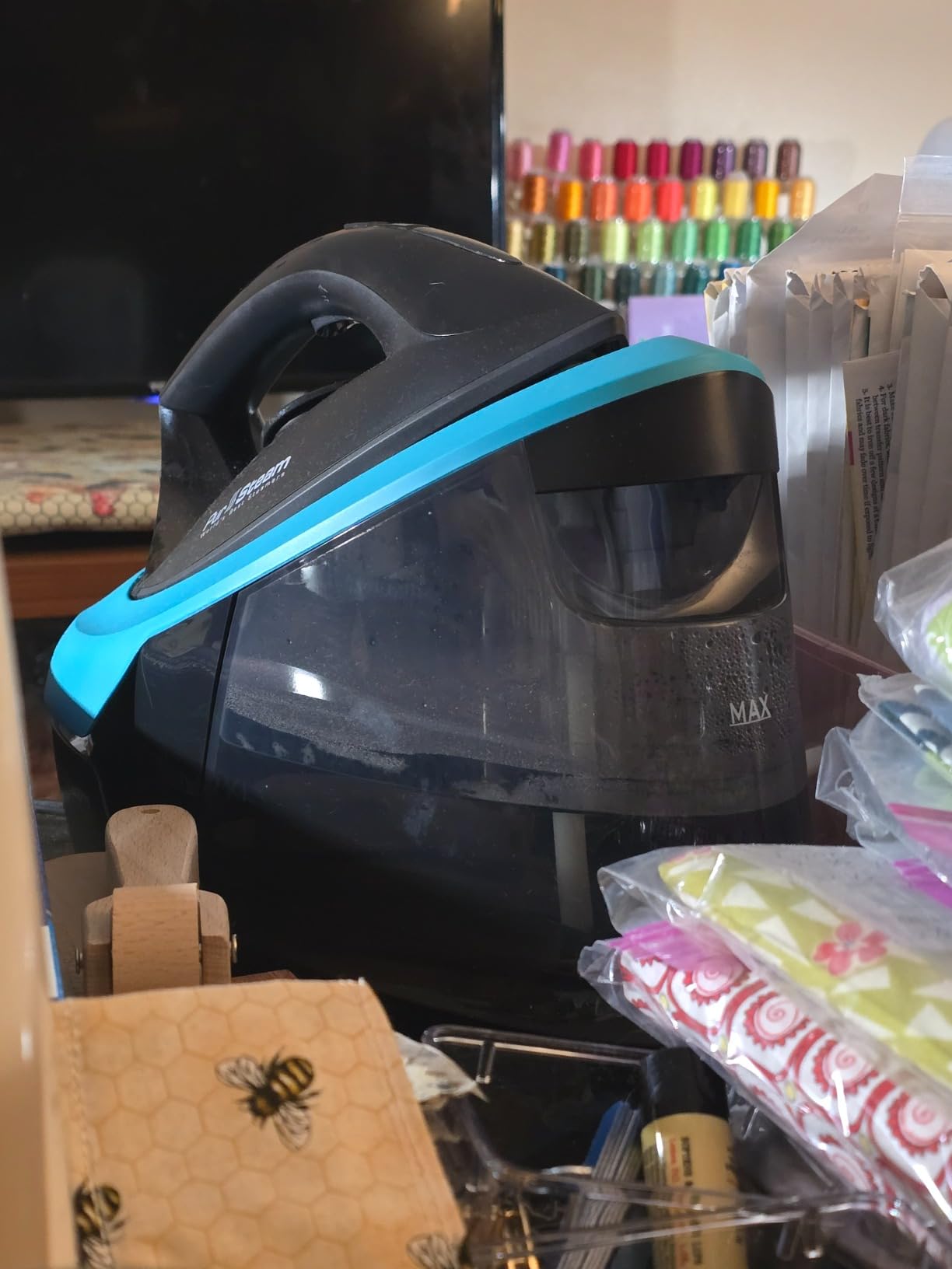 PurSteam Steam Station, Steam Iron with 50.7oz Water Tank, Fast Heat Up, customer photo 2