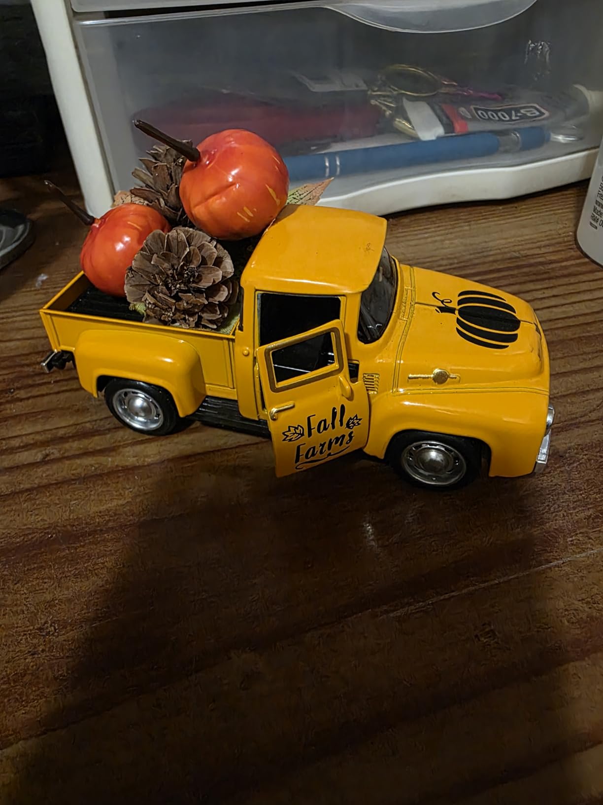Thanksgiving Fall Decorations Indoor Farmhouse Vintage Metal Truck customer photo 1