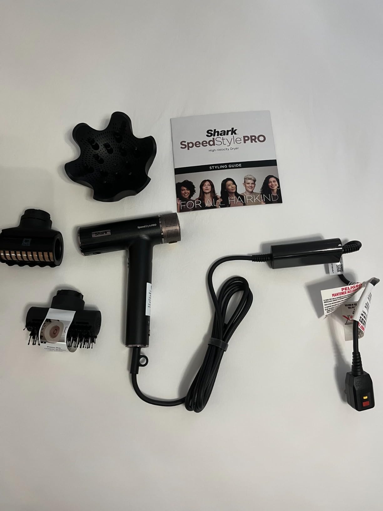 Shark SpeedStyle Pro Ionic Hair Dryer, Scalp Shield, Curly-Coily, HD732 customer photo 1