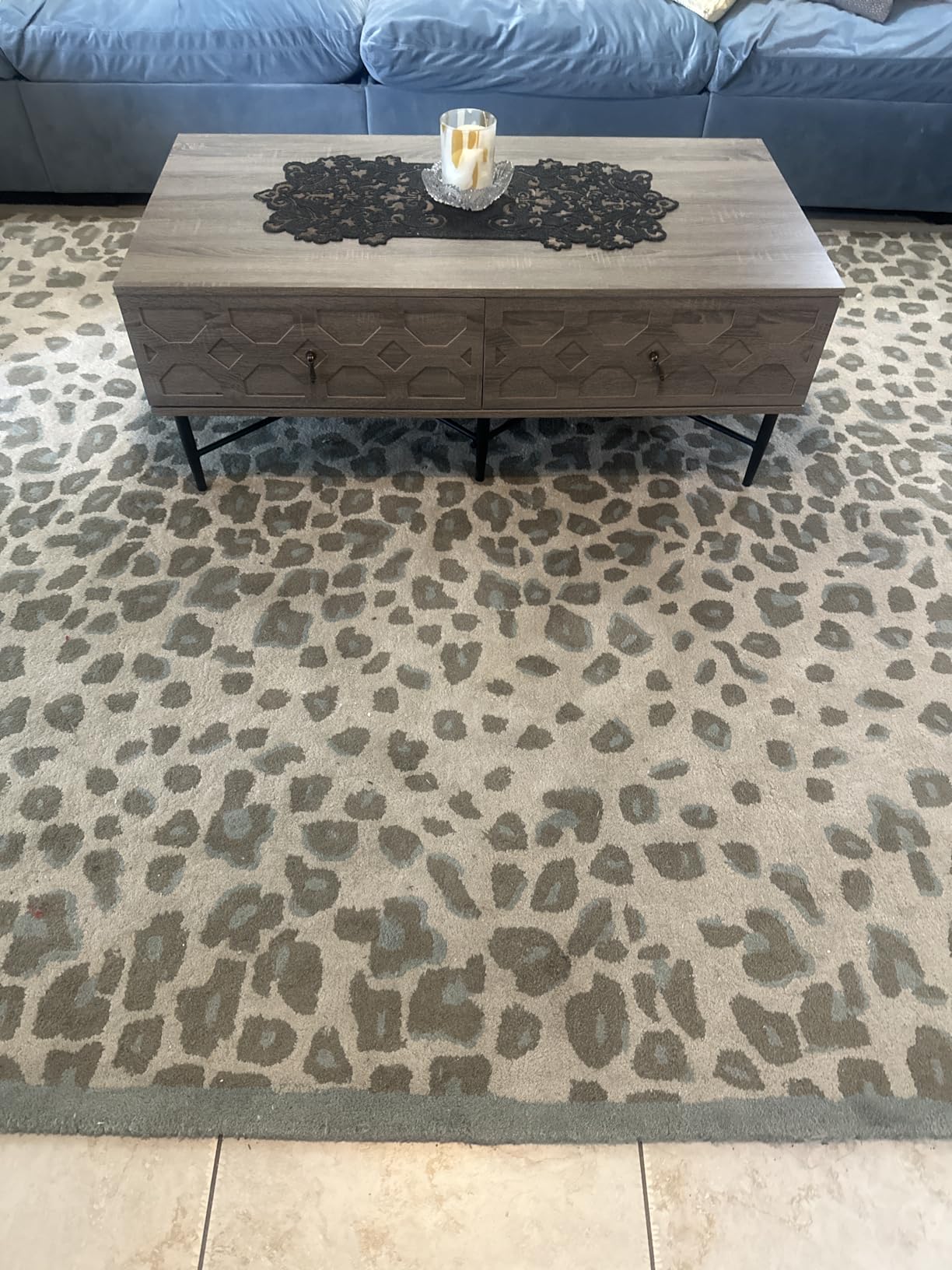 7'8''x10' Modern Leopard Print Tan Wool and Bamboo Silk Oriental Rug Multi Sizes Hand Tufted for Living Room, Bedroom, Dining Room, Kitchen, Hallway Carpet customer photo 2