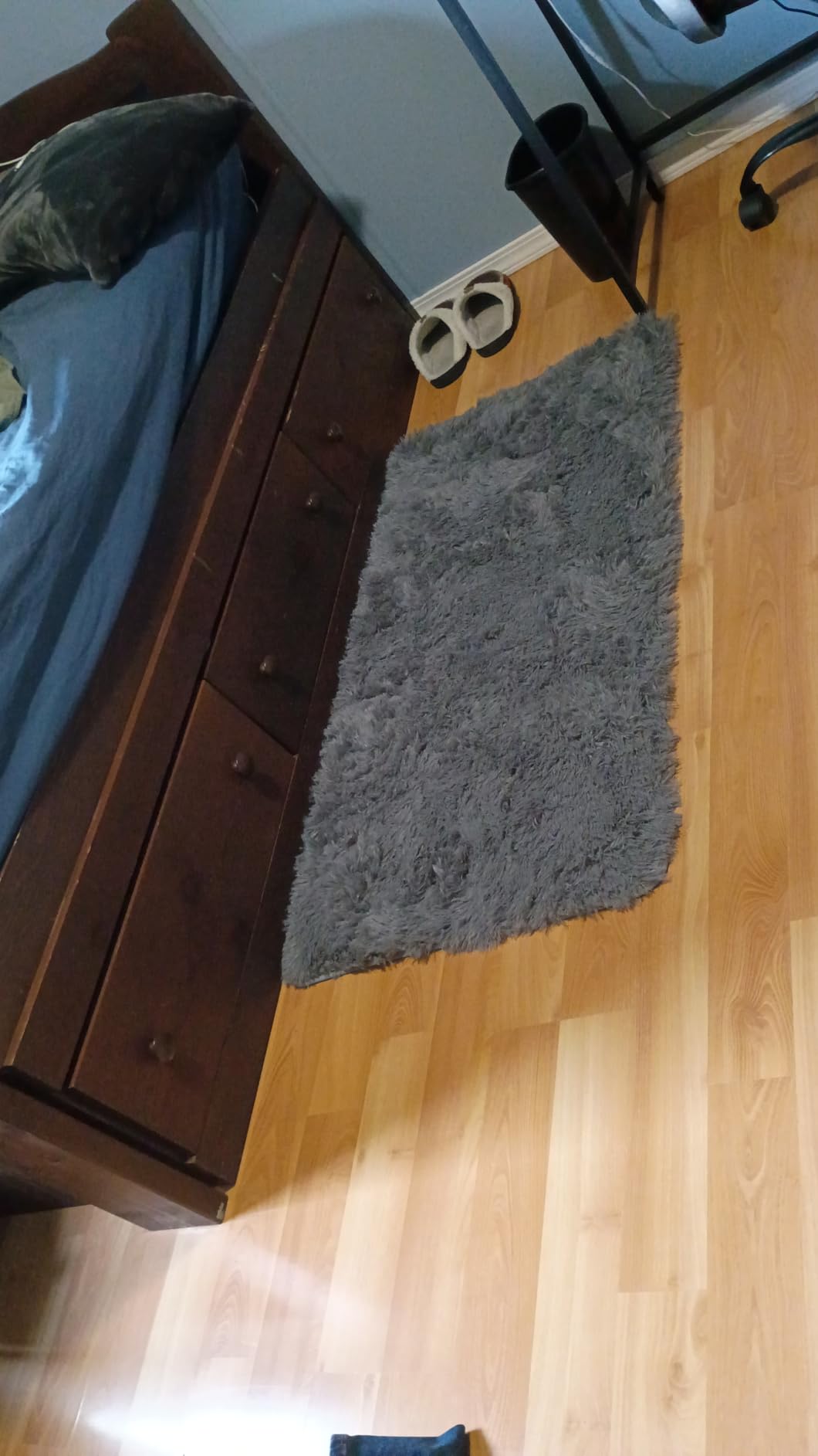 Beige 8x10 Area Rugs for Living Room, Fluffy Shag Rug Large Bedroom Carpet customer photo 2