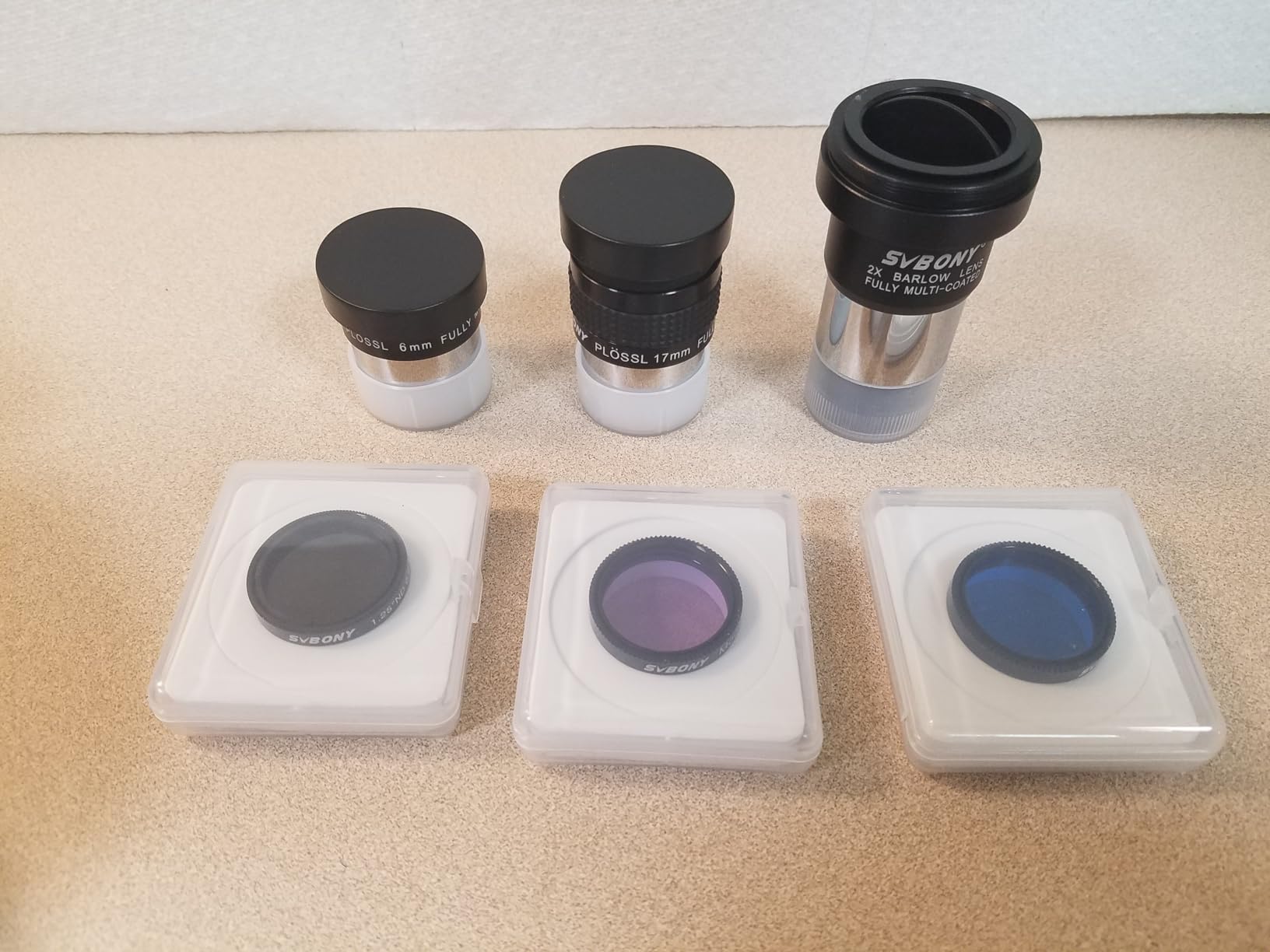 SVBONY SV233 Telescope Eyepiece Set,7-Piece Eyepiece & Filter Accessory Kit customer photo 2