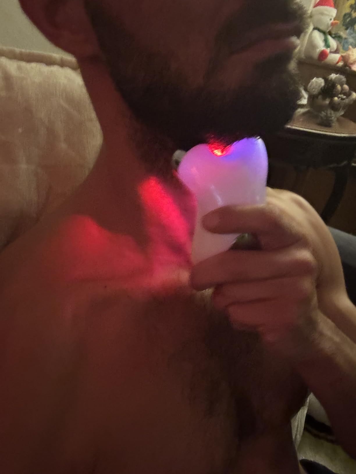 Microcurrent Facial Device,Latest Red Light Technology,Enhances The Ability to Lift The Face and Tighten The Skin,Facial Wrinkle Equipment,Smart Photon Micro-Current Device, Model:EP-300. customer photo 2