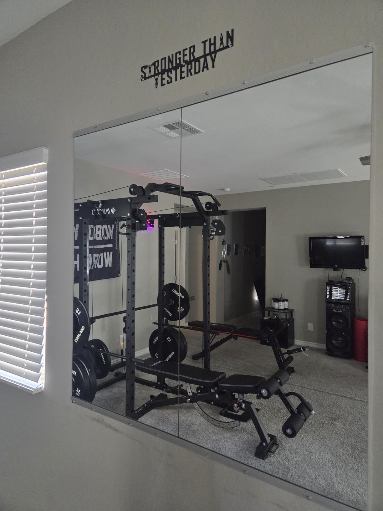 Gym Mirror 2 PCS 48 x 24 Inch (Each) customer photo 2