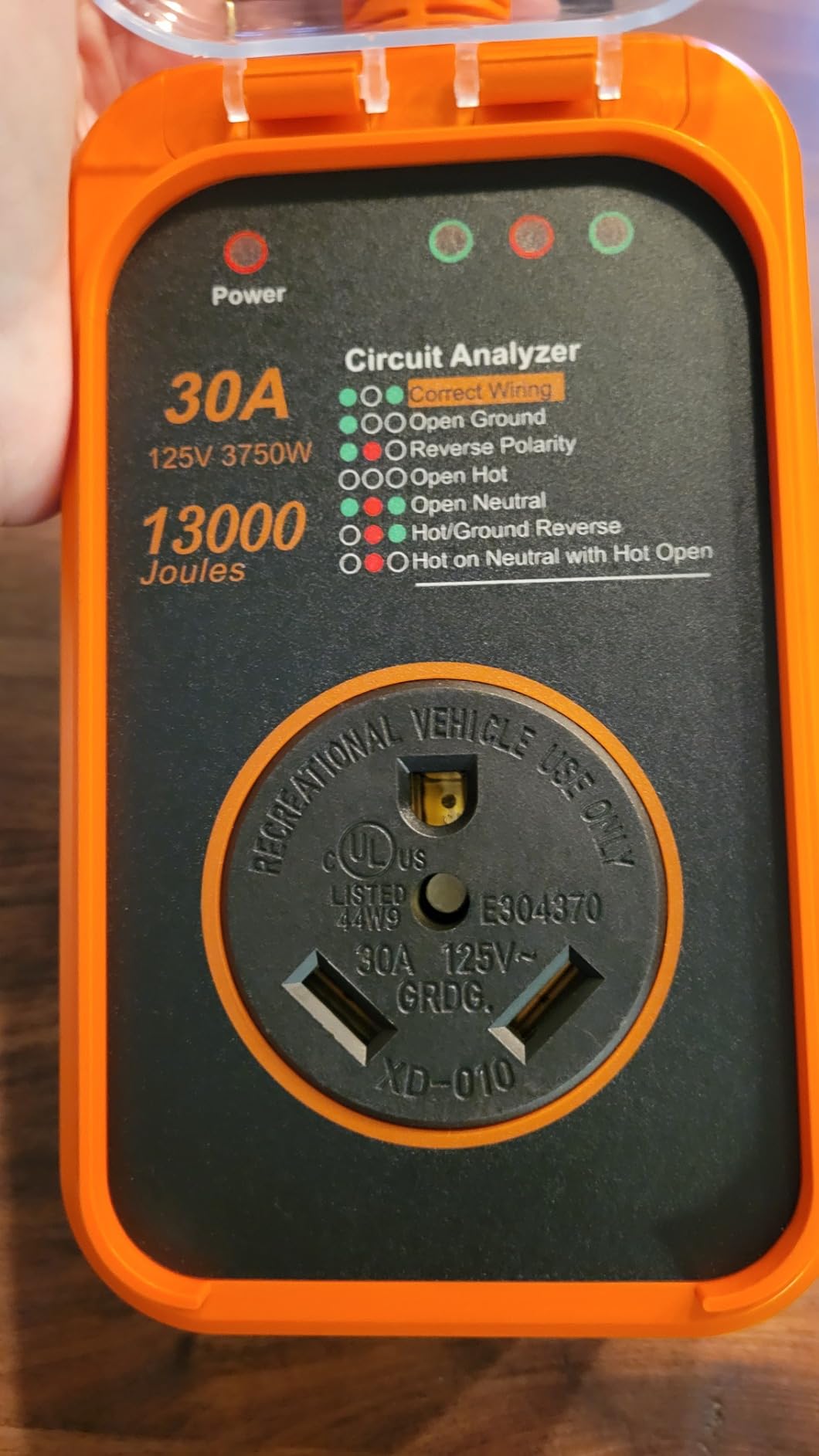 FOCSPROD RV Surge Protector 50 Amp, 16000J Surge Protection RV Circuit Analyzer, 2025 Upgraded Voltage Protection RV Electrical with Waterproof Cover, RV Plug Adapter for Camping, Travel Trailers customer photo 2