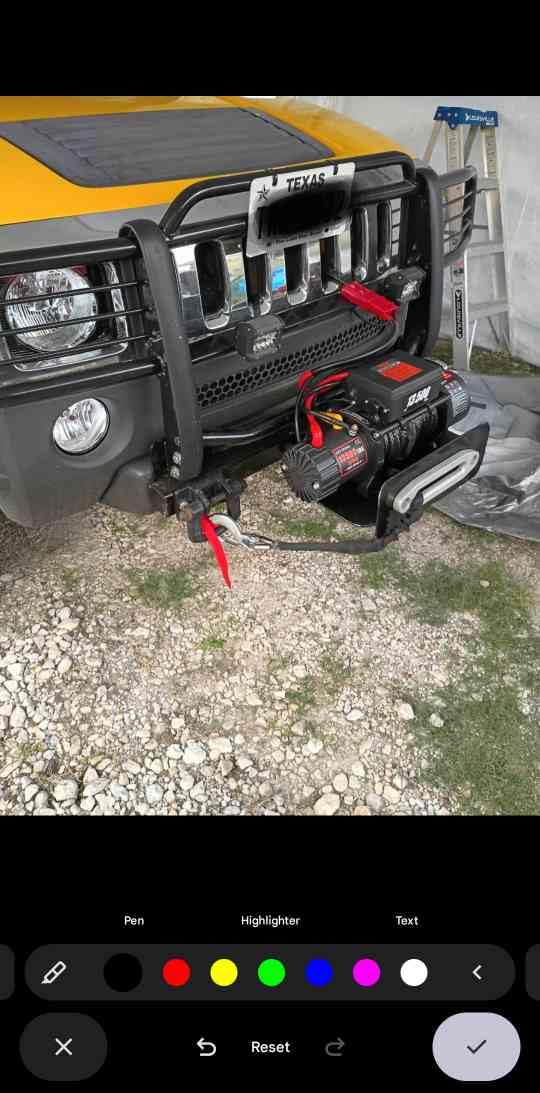Winch13500lbs 12V Waterproof Electric Winch Synthetic Rope Truck Winch Towing Winch Boat Trailer Winch SUV 4-Wheel Drive Off-Road Vehicle with Remote Control 3/8 Synthetic Rope (Black) customer photo 1