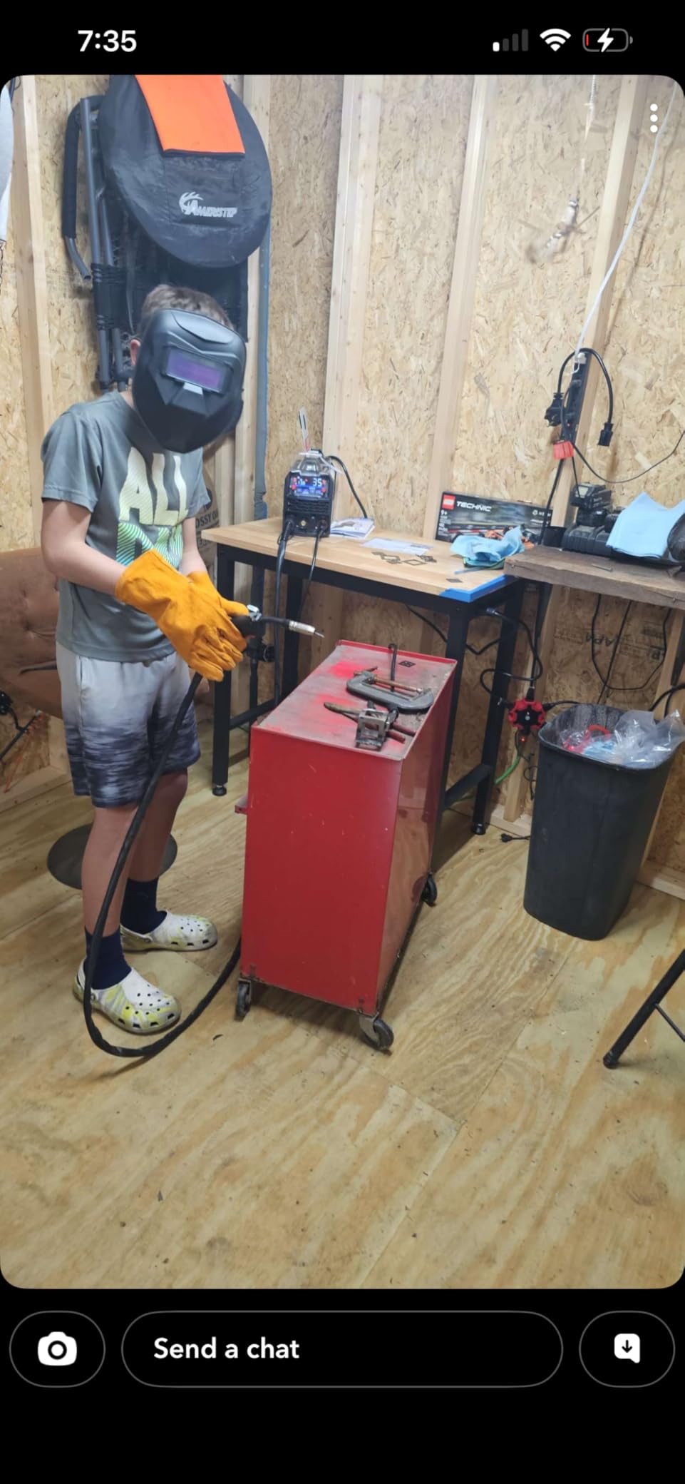 ANDELI 110V/220V MIG Welder 135A ，PULSE Flux Core/Lift TIG/Stick 4-in-1 customer photo 1