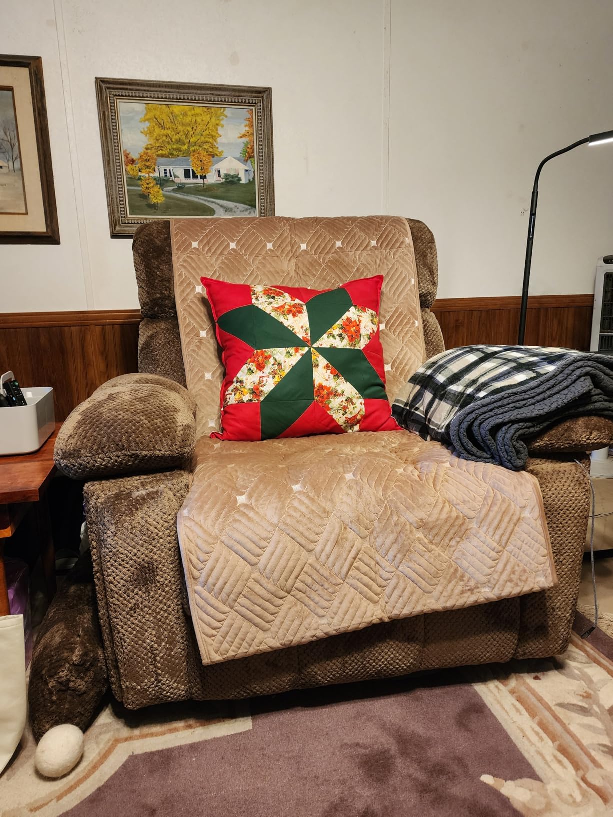 Oversized Power Lift Recliner Chair with Adjustable Headrest for Elderly,Dual Motor Lay Flat Recliner Chair with USB Port,Type C,Big and Tall Recliner with Massage&Heat,Cup Holders,Arm Storage,Brown customer photo 2