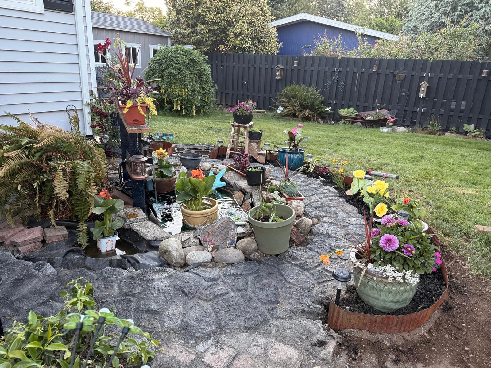 LAVEVE Corrugated Metal Garden Edging 6