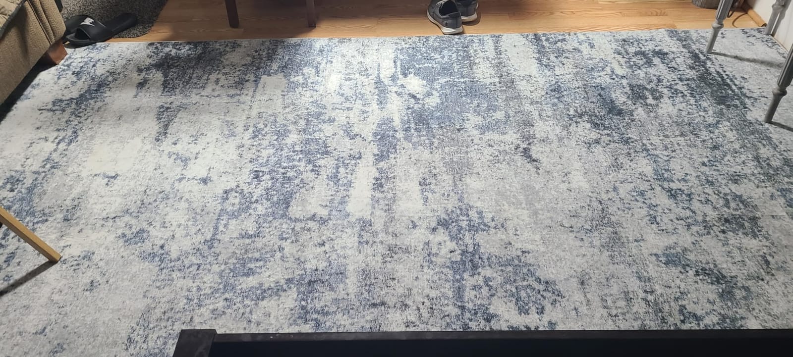 9x12 Area Rugs for Living Room Washable Bedroom Dining Room Blue Grey customer photo 1