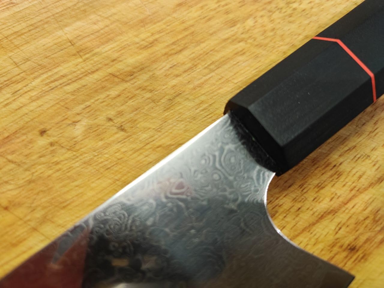 TIVOLI Damascus Knife Set 3 PCS - VG10 Kitchen Knife With Octagonal Handle customer photo 2