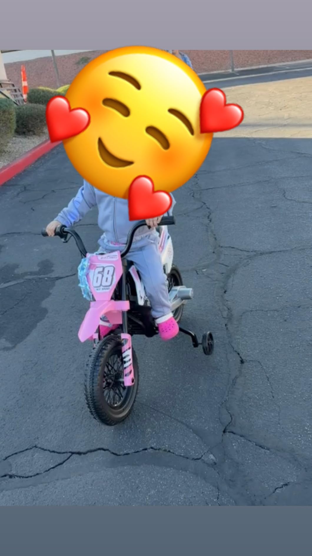 Qaba Kids Dirt Bike with Twist Grip Throttle 12V for Toddler Music Blue customer photo 2