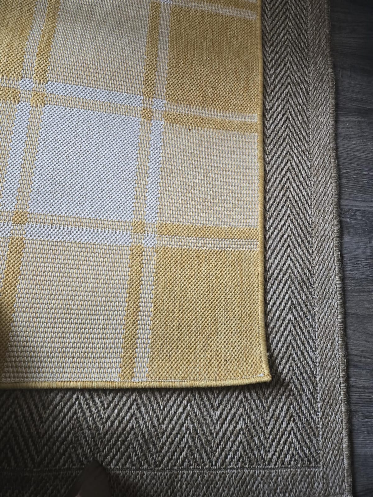 CAMILSON Easy Jute Rug 9x12, Indoor Outdoor Natural Color Fiber Area Rugs for Living Room and Patio Rug Herringbone Seagrass Boho Woven Design Easy-Cleaning Washable Outside Carpet Alfombras 9 x 12 customer photo 1