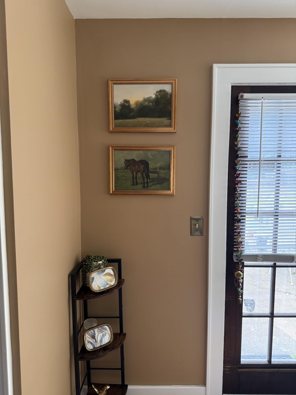 VIYYIEA Vintage Gold Framed Wall Art – Hummingbird Sketch, 8x10 IN customer photo 1