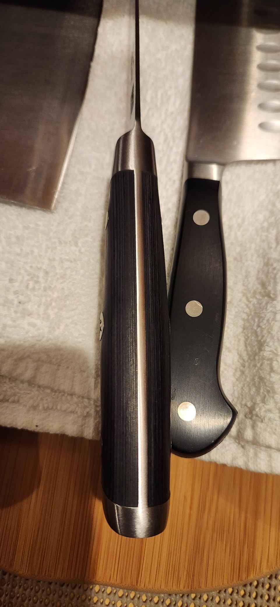 SHAN ZU 3PCS Damascus Knife Set, Japanese Kitchen Knives Set customer photo 2