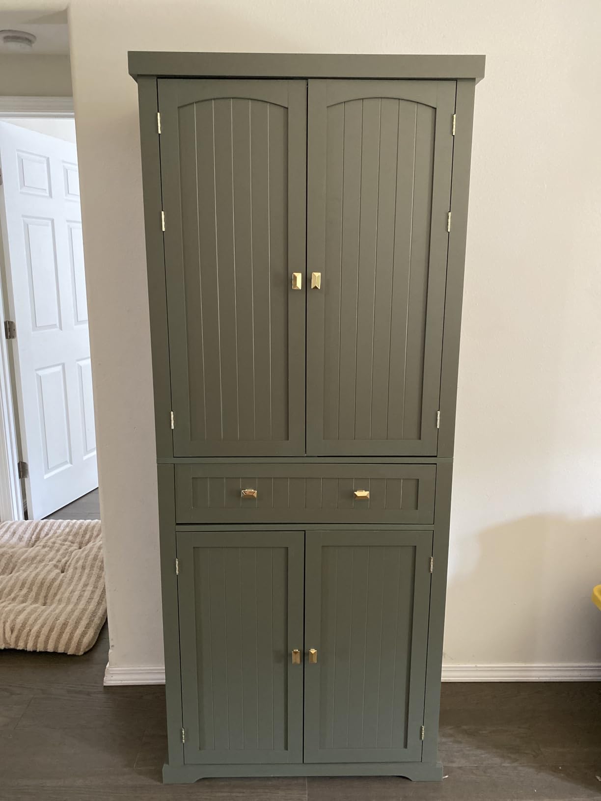 VASAGLE Pantry Cabinet, Freestanding Tall Cupboard with a Drawer customer photo 1