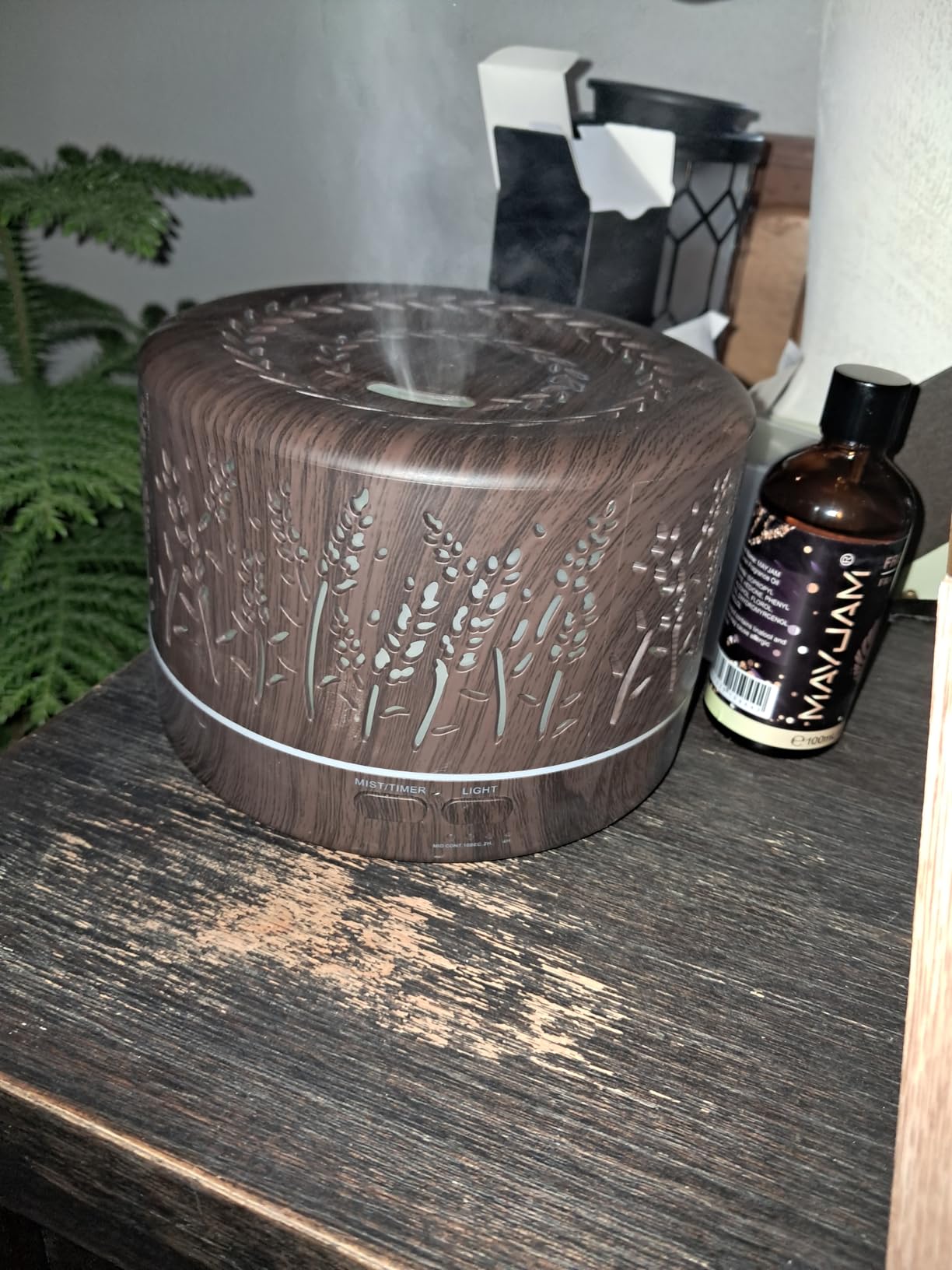 600ml Essential Oil Diffuser for Large Room, 20H Long Lasting Aromatherapy customer photo 1
