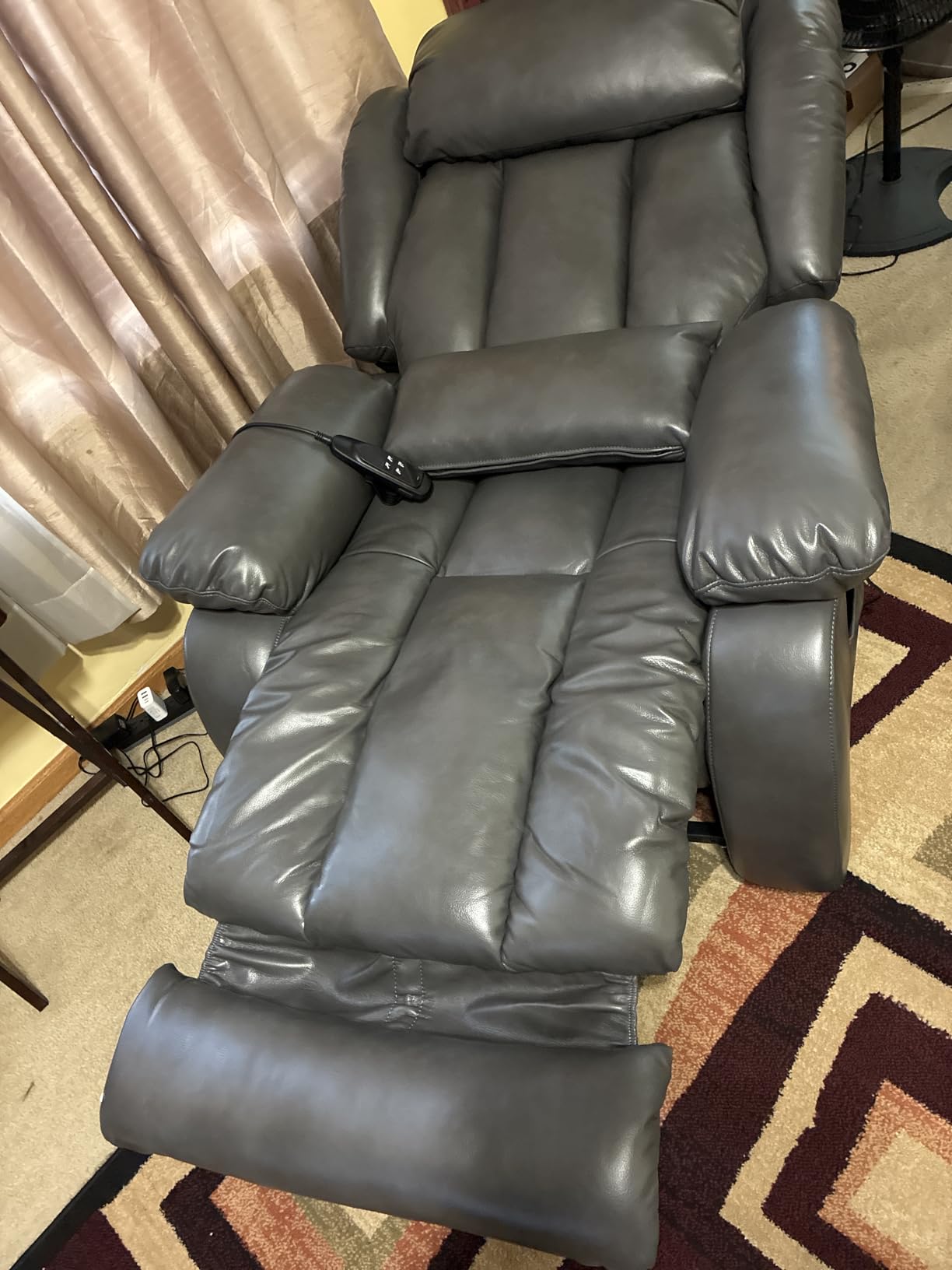Infinite Position Lay Flat Power Lift Recliner Chair for Elderly, Brown customer photo 1