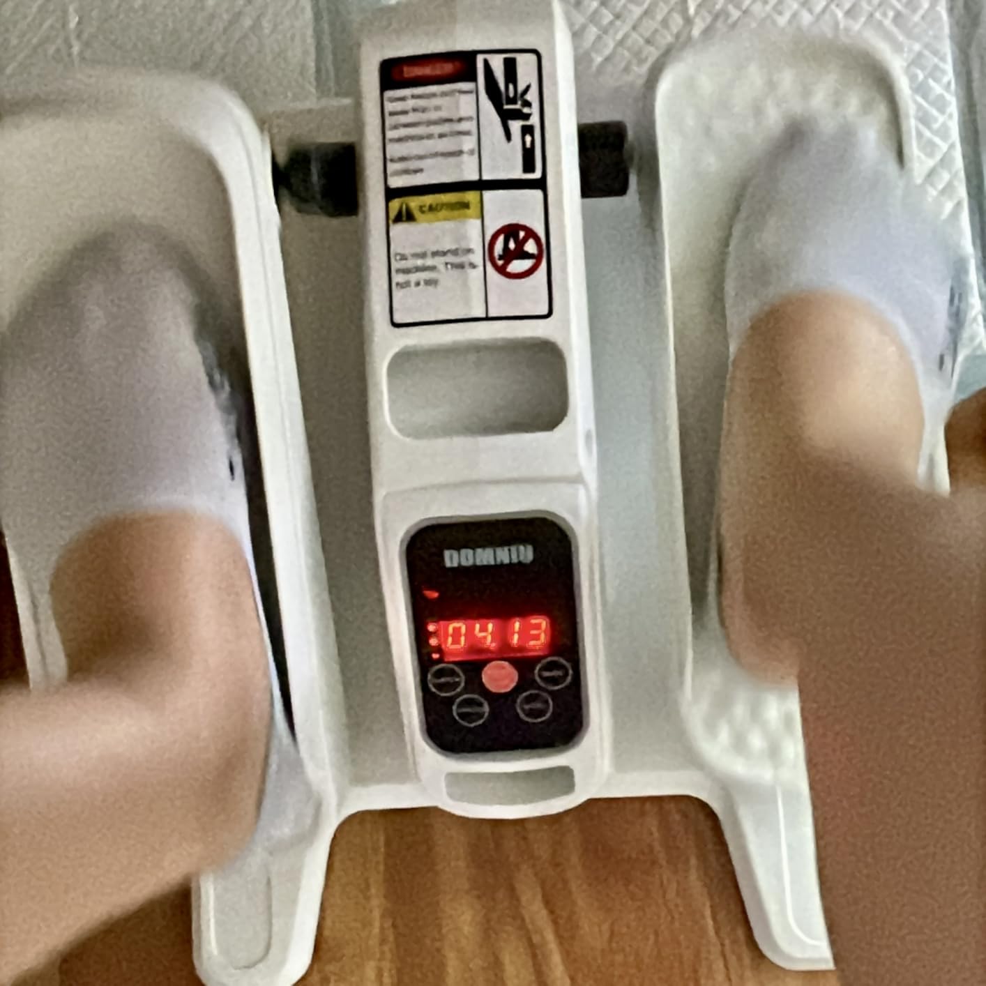 Under Desk Elliptical Machine, Electric Elliptical as Seen on TV for Seniors Adults with 15 Adjustable Speed, Quiet & Portable Electric Seated Pedal Exerciser for Home Office customer photo 2