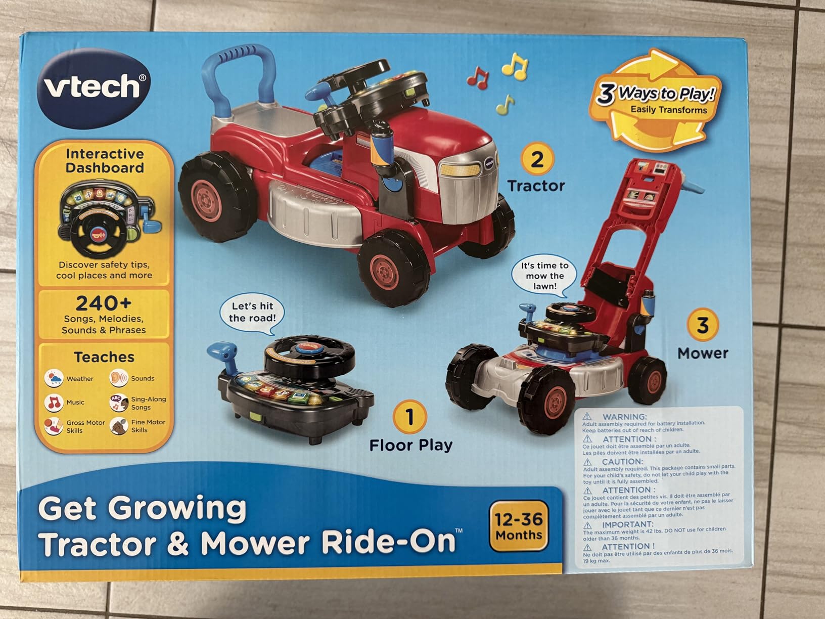 VTech Get Growing Tractor and Mower Ride-On customer photo 2