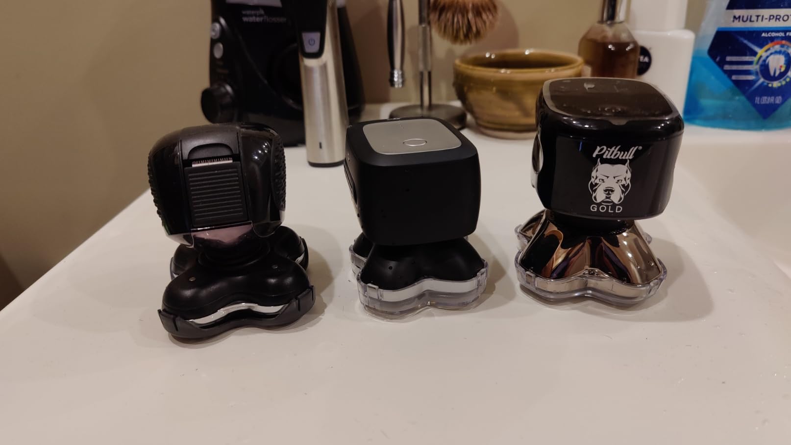 Skull Shaver Pitbull Gold PRO GX5 — Head & Face Shaver for Bald Men | Cordless Wet/Dry Rotary Razor customer photo 1