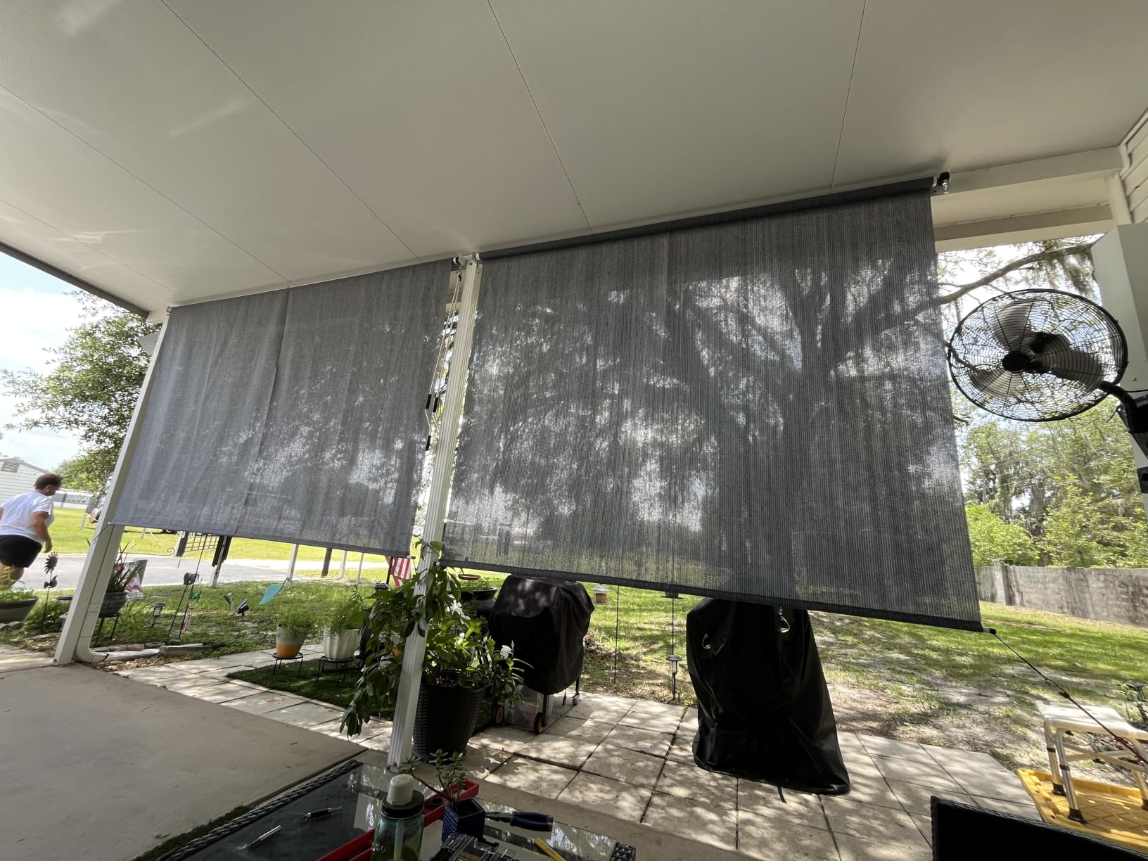 SEEYE Outdoor Sunshade Roller Shades 72