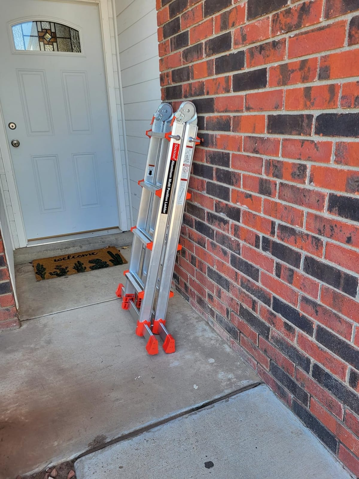 Soctone Ladder, A Frame Extension Ladder, 14 Ft Multi Position Ladder customer photo 2