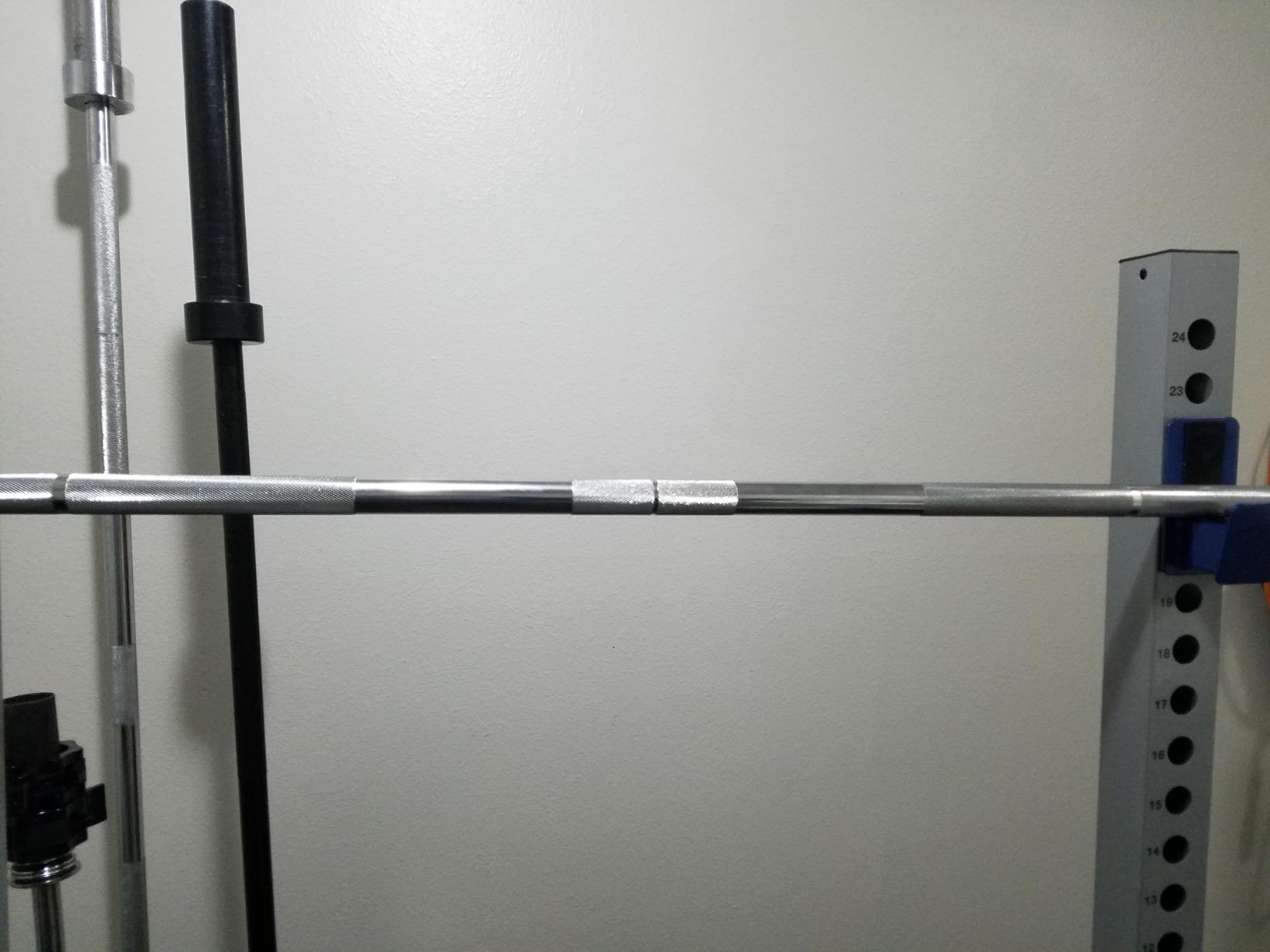 PAPABABE 7ft Barbell 45lb Olympic Barbell 1000/1500lbs Capacity Home Gym customer photo 2